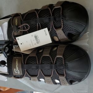 New Mens Brown/Mizza Sketchers Ssport Sandals